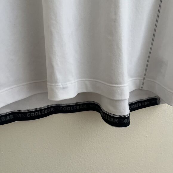 COOLIBAR Coolibar Men's Hightide Short Sleeve Swim Shirt UPF 50+, White- XL - Picture 5 of 10